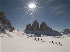 Winter Hiking in the Dolomites